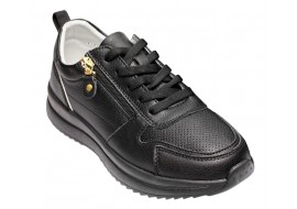 Pantofi dama casual din piele naturala - Abha Negru GSK3021N